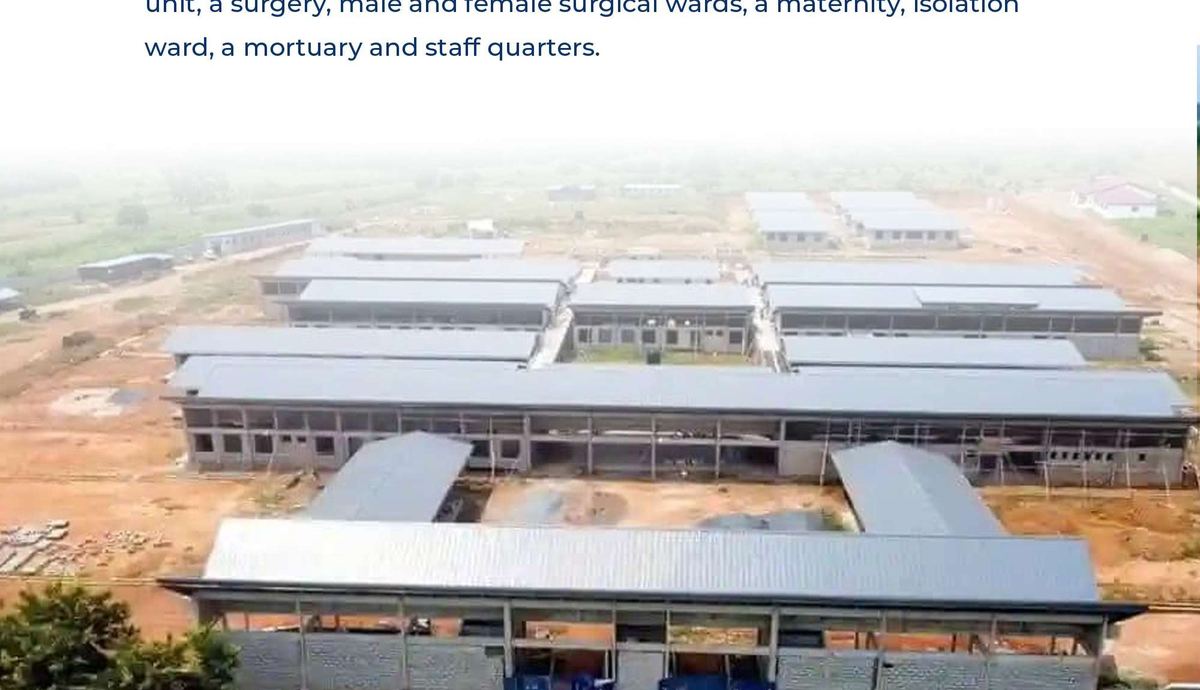 Asuogyaman district hospital building under construction