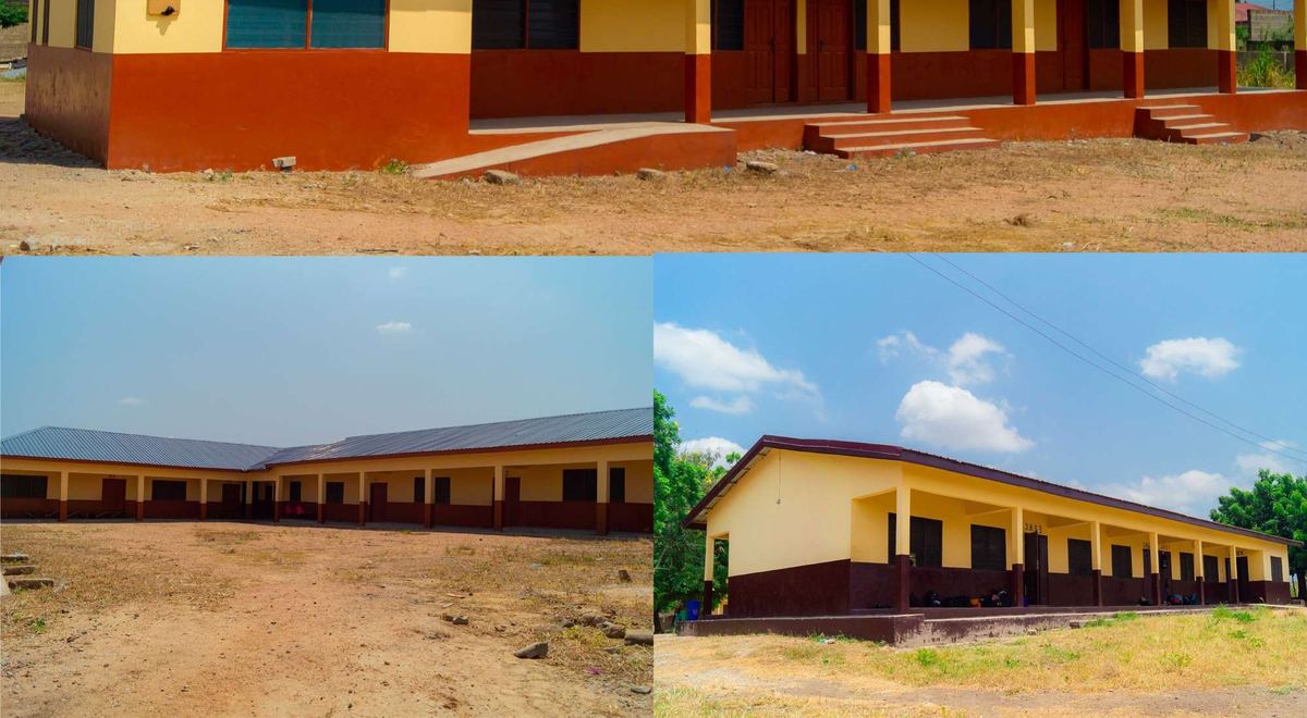 Newly constructed school building